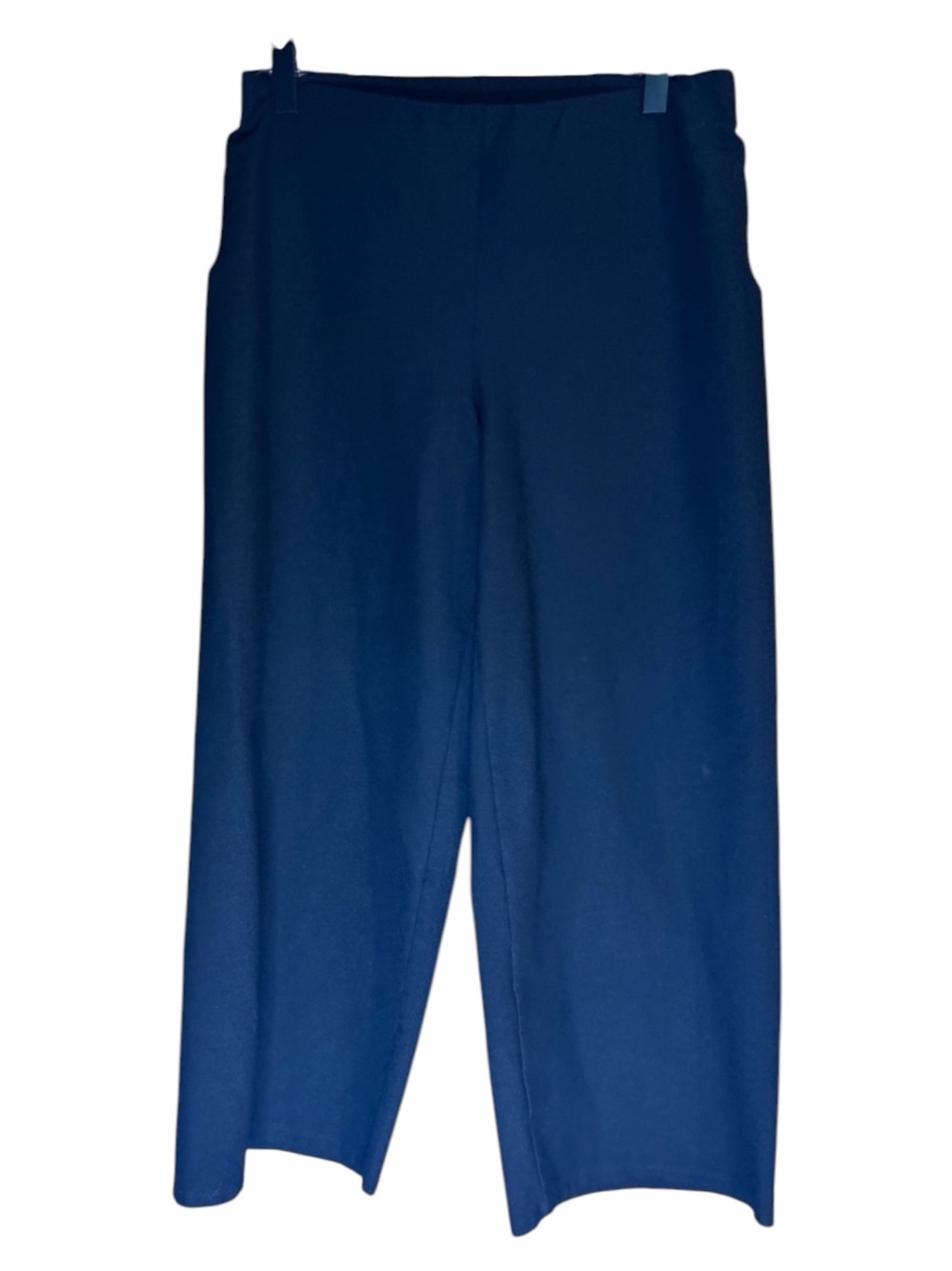 Eileen Fisher Women’s Small Black Pull On Straight Leg Pants Elastic Waist